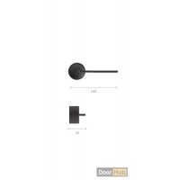 Rome Square Rosette Door Handle for Developers| DoorHub UAE